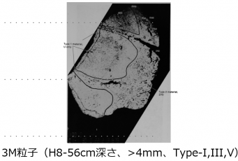 図２(e)　3M粒子の研磨断面