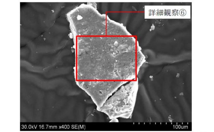 図5　詳細観察⑥の範囲及び拡大FE-SEM像