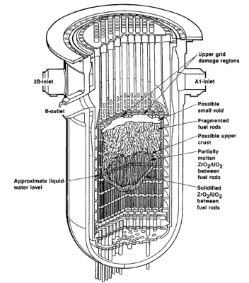 図５　スクラム後175～180分の炉内状況の推定 [2,3]