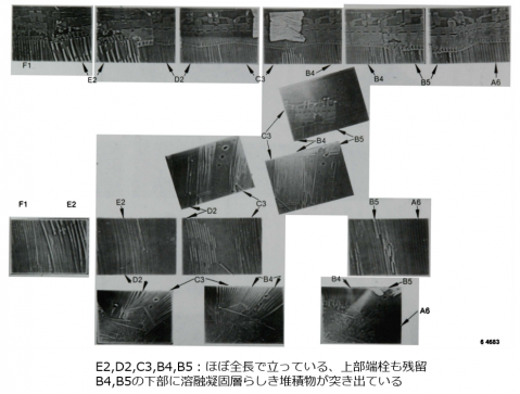 図２(f)　Plate-6部位の周辺燃料集合体の状態[5]