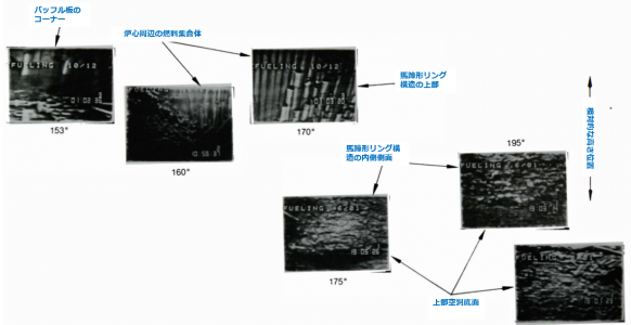 図７(b)　炉心南側（155~200°）の馬蹄形リング構造の様子 [5]