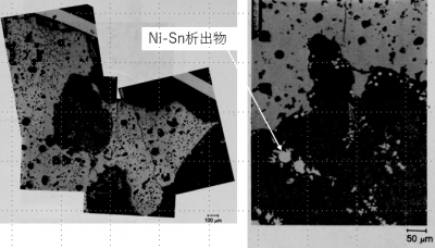 図23(c)　8H粒子の酸化物/金属界面部分の拡大金相（電解エッチング後）